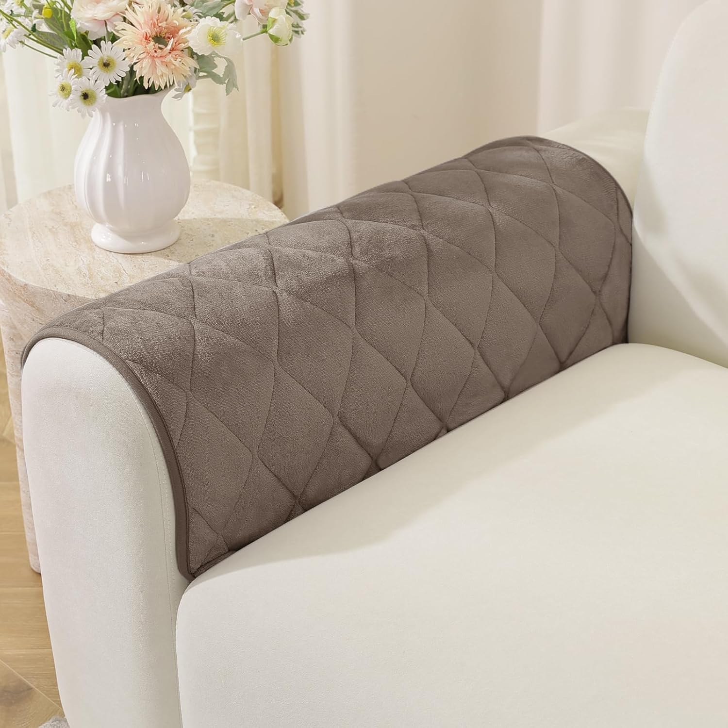 Fuzzy Pet Couch Covers for Dogs Washable, Non Slip Couch Covers for 2 Cushion Couch Pet Friendly, Thick Soft Loveseat Covers, Dog Couch Cover Protector Couches Mat (27.6" X 59", Beige)