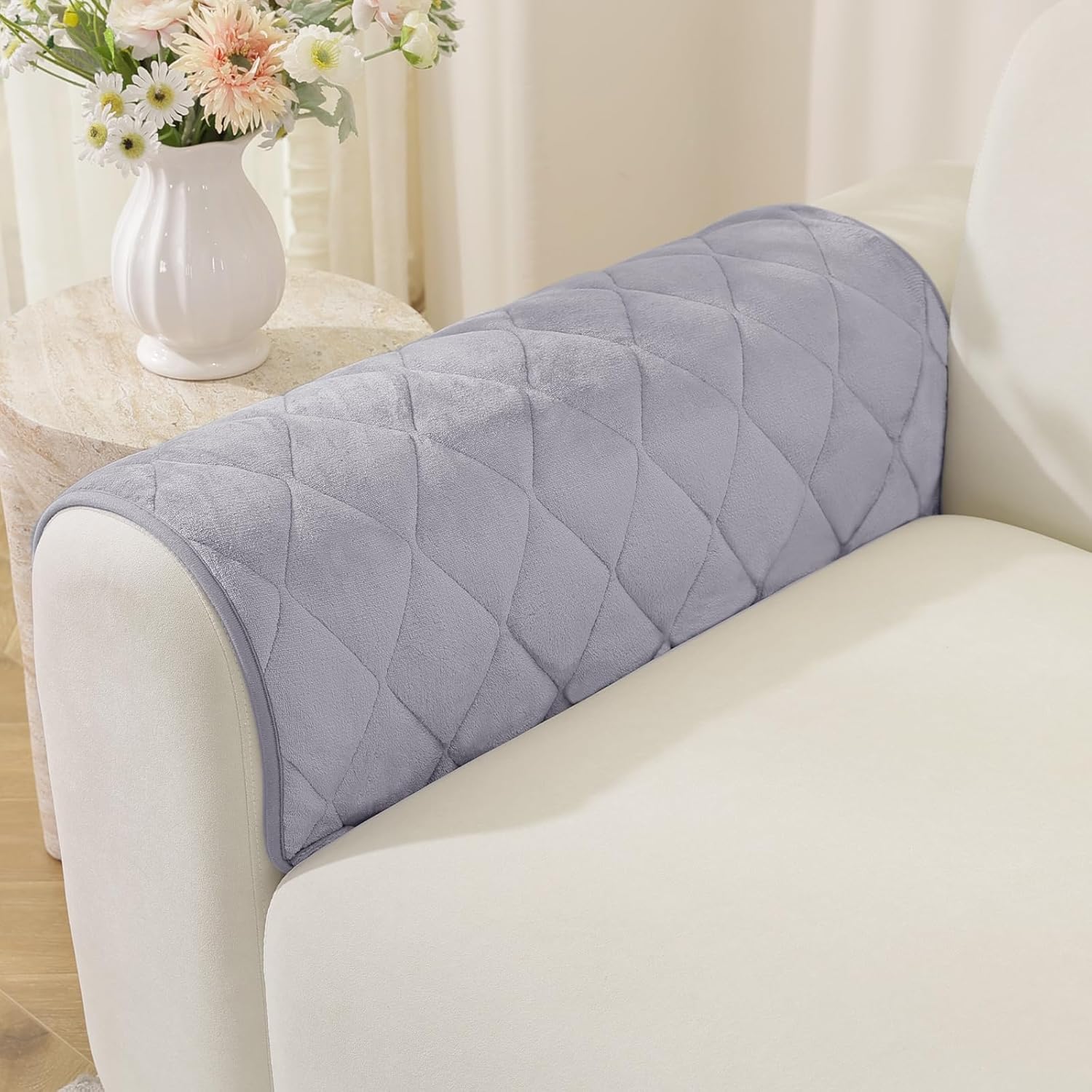 Fuzzy Pet Couch Covers for Dogs Washable, Non Slip Couch Covers for 2 Cushion Couch Pet Friendly, Thick Soft Loveseat Covers, Dog Couch Cover Protector Couches Mat (27.6" X 59", Beige)