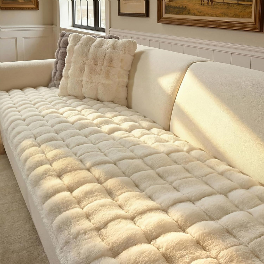 Plush Pet Sofa Cover