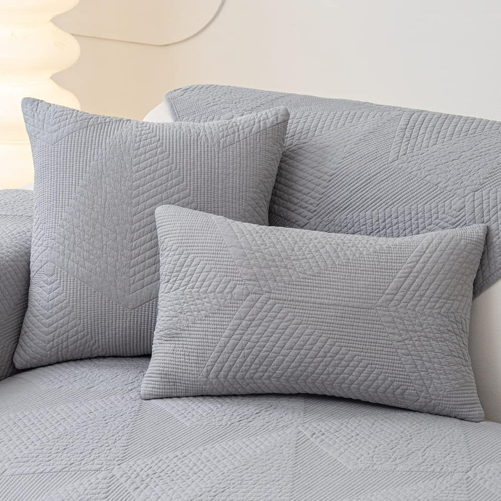 Farmhouse Quilted Sofa Cover