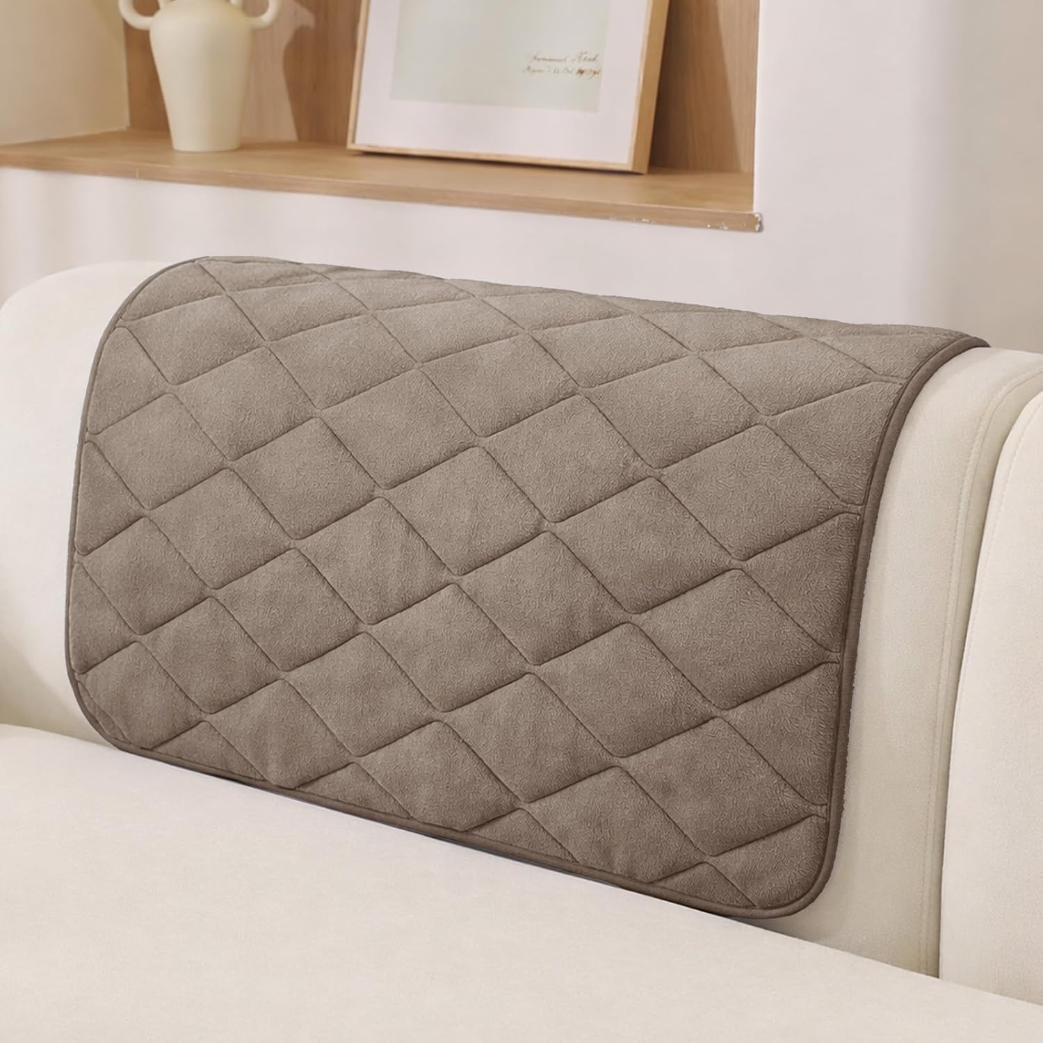 Fuzzy Pet Couch Covers for Dogs Washable, Non Slip Couch Covers for 2 Cushion Couch Pet Friendly, Thick Soft Loveseat Covers, Dog Couch Cover Protector Couches Mat (27.6" X 59", Beige)