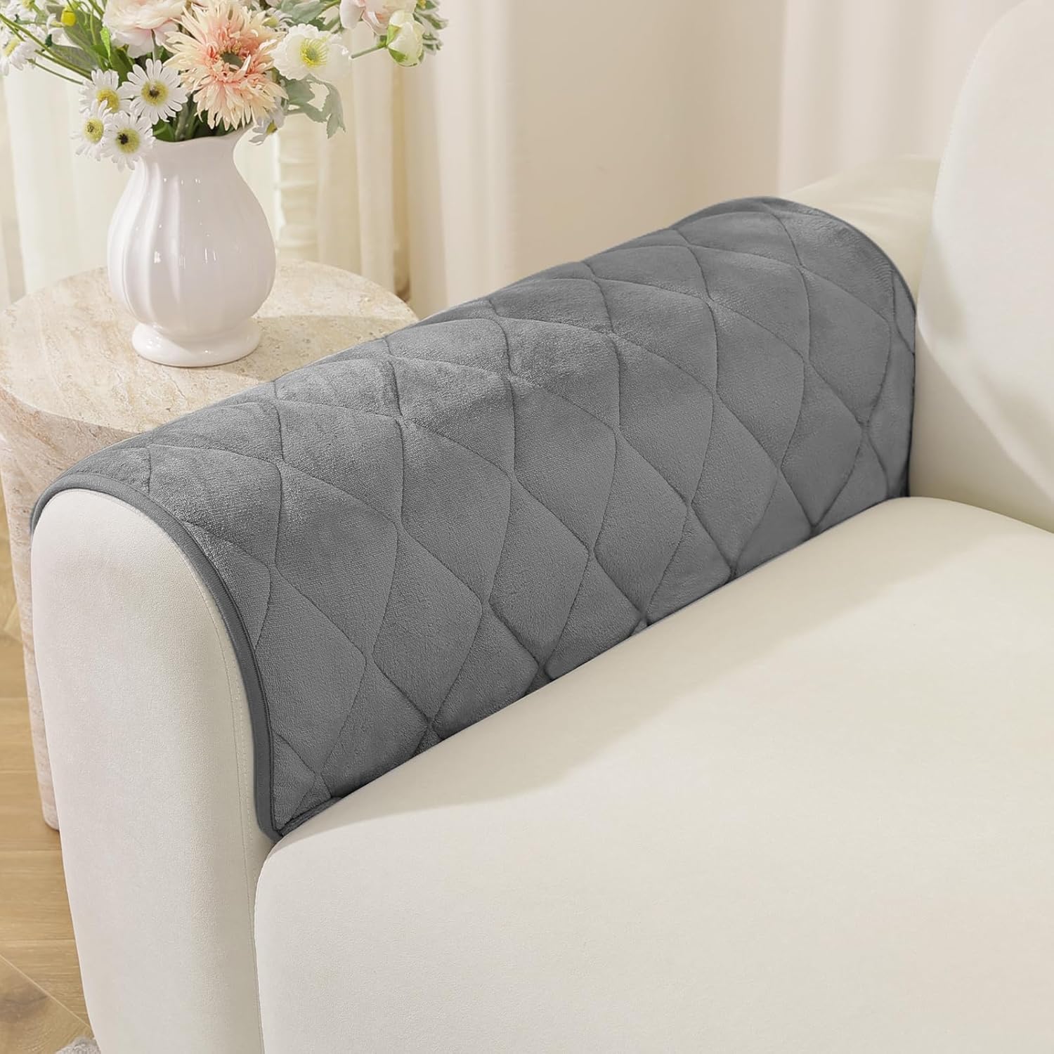 Fuzzy Pet Couch Covers for Dogs Washable, Non Slip Couch Covers for 2 Cushion Couch Pet Friendly, Thick Soft Loveseat Covers, Dog Couch Cover Protector Couches Mat (27.6" X 59", Beige)