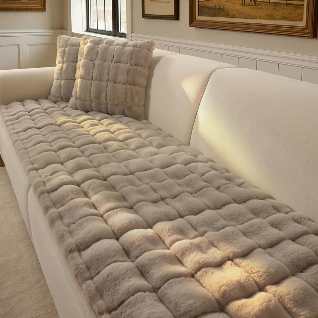 Plush Pet Sofa Cover
