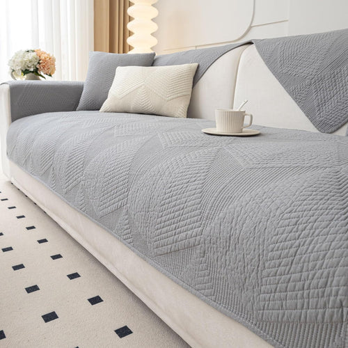 Farmhouse Quilted Sofa Cover