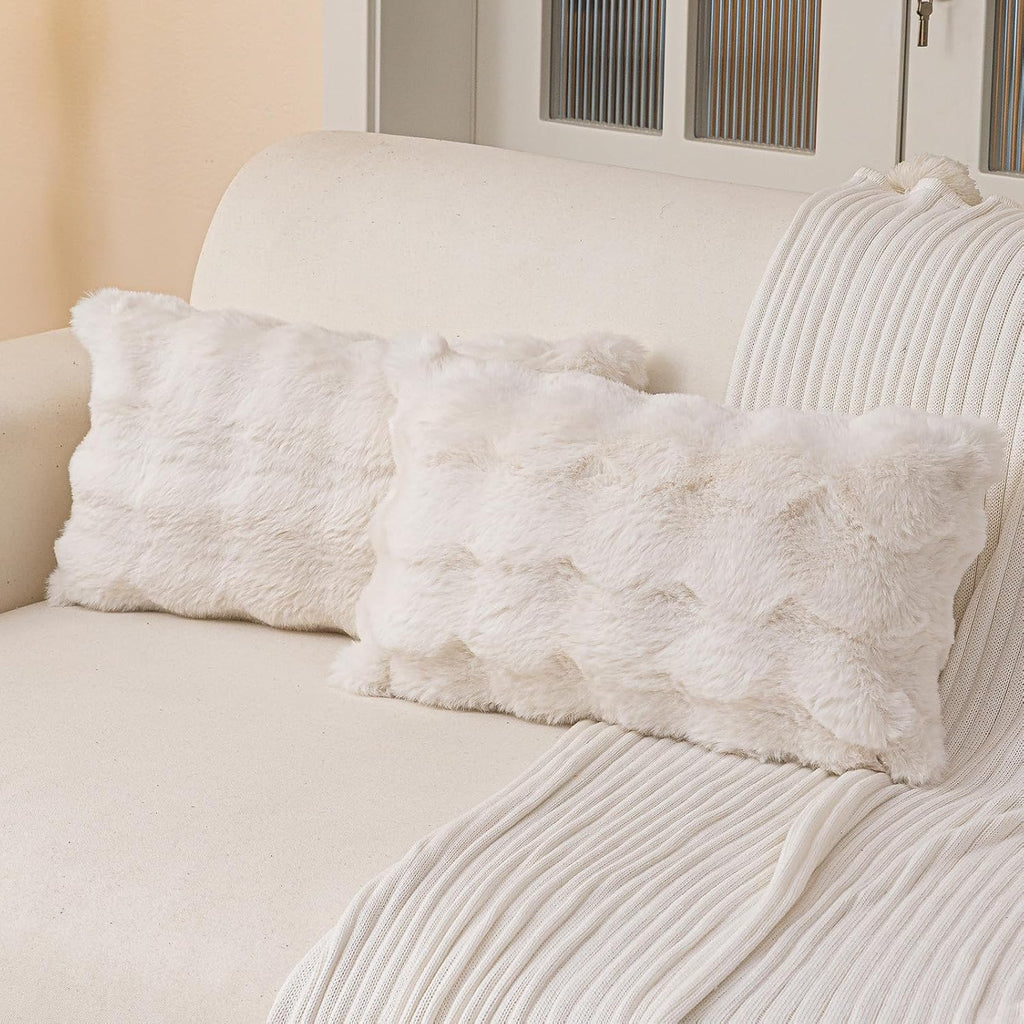 Plush Faux Fur Sofa Cover