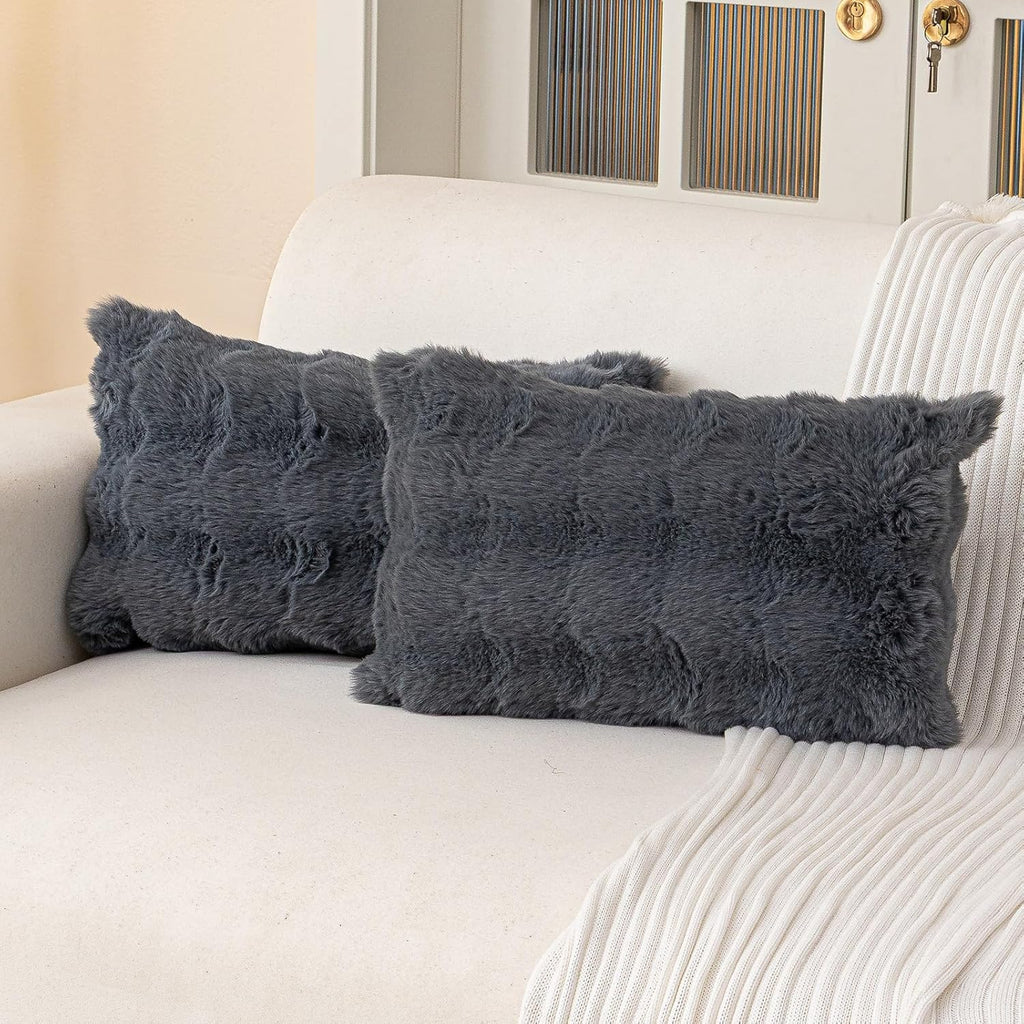 Plush Faux Fur Sofa Cover