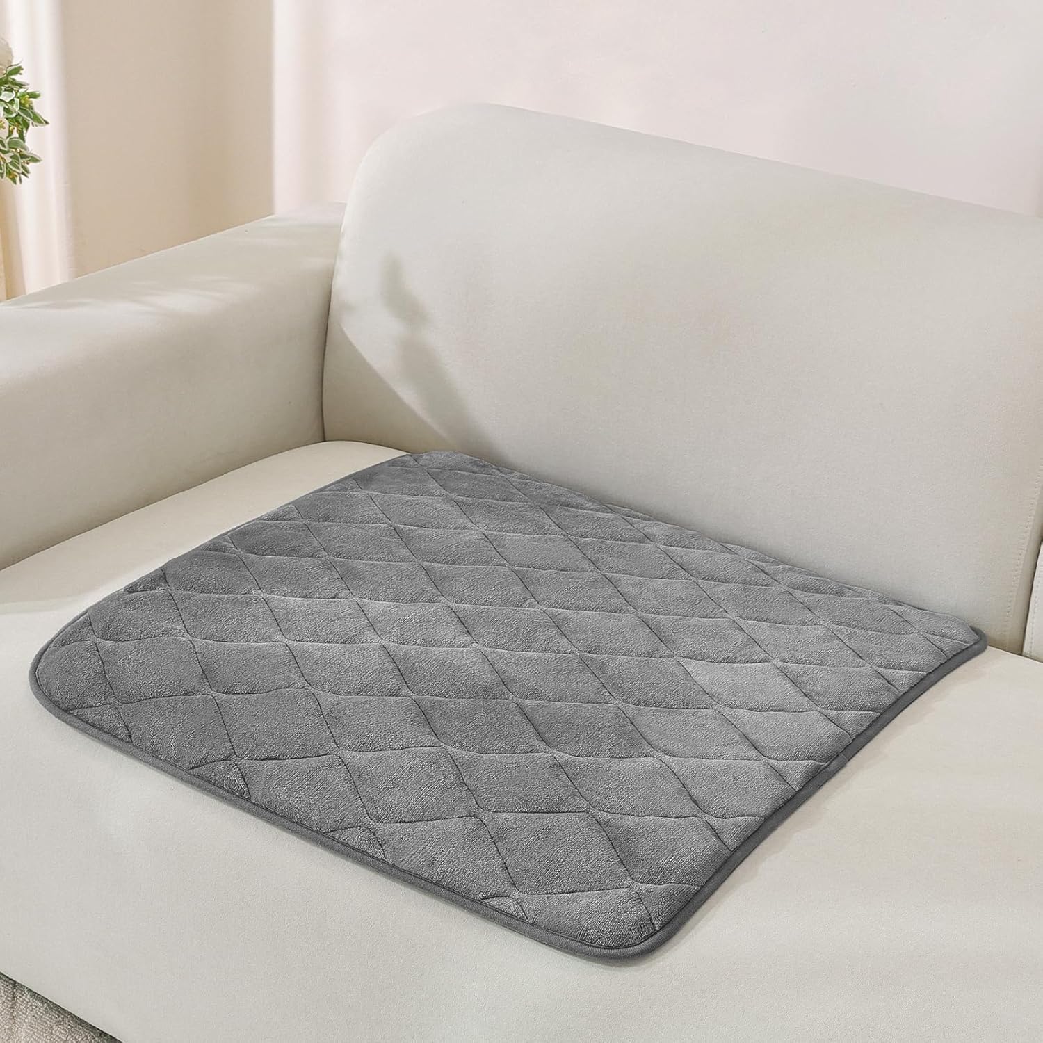 Fuzzy Pet Couch Covers for Dogs Washable, Non Slip Couch Covers for 2 Cushion Couch Pet Friendly, Thick Soft Loveseat Covers, Dog Couch Cover Protector Couches Mat (27.6" X 59", Beige)