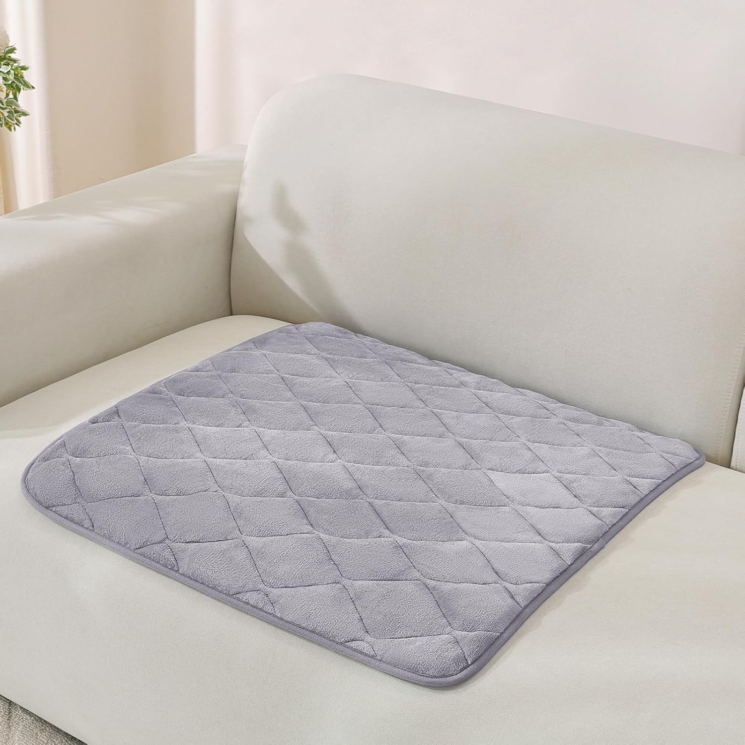 Fuzzy Pet Couch Covers for Dogs Washable, Non Slip Couch Covers for 2 Cushion Couch Pet Friendly, Thick Soft Loveseat Covers, Dog Couch Cover Protector Couches Mat (27.6" X 59", Beige)